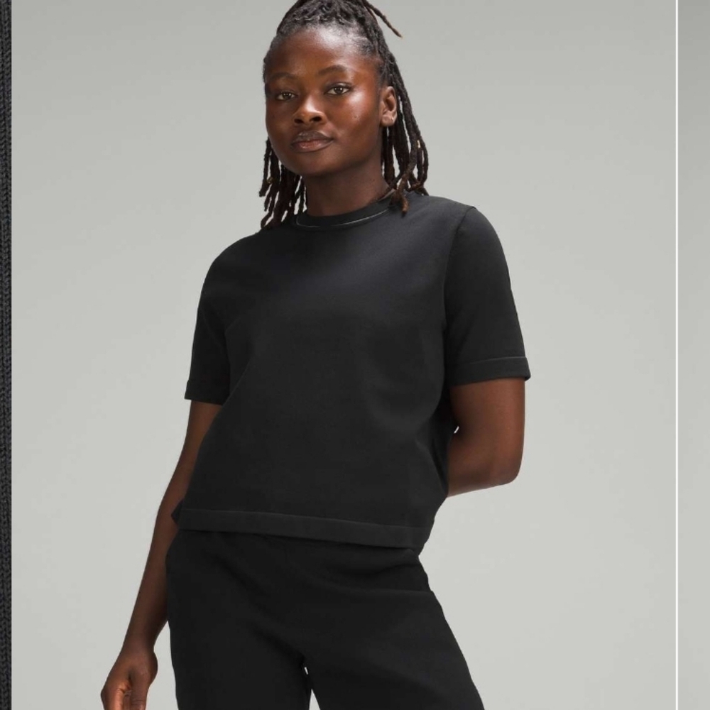Lululemon Boxy Knit Loungewear Luxe Minimalist T-shirt, Large‎